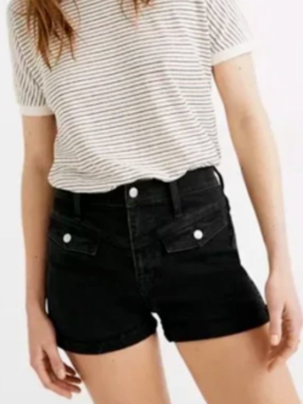Madewell Western Yoke Edition High Waist Denim Shorts - Size 27